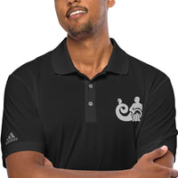 Thumbnail for Men's Aquarius Black Polo Shirt