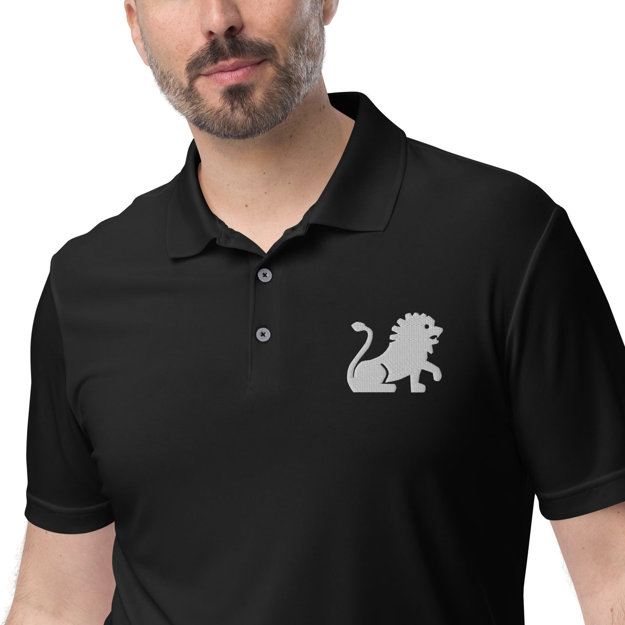 Men's Leo Black Polo Shirt