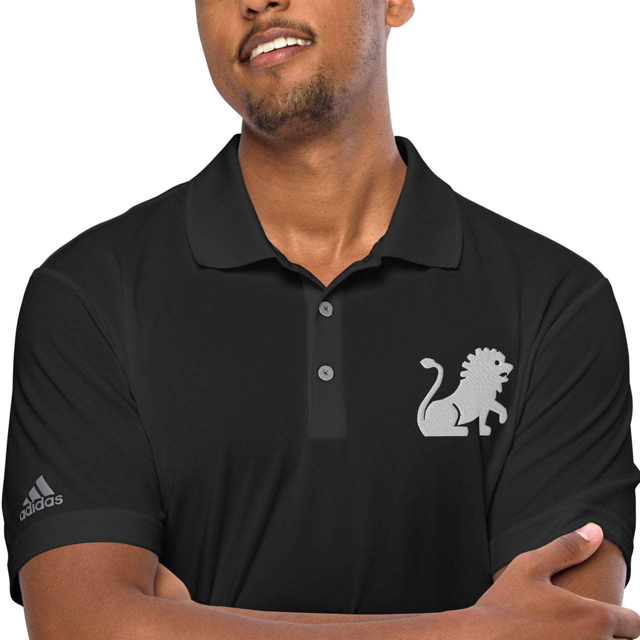 Men's Leo Black Polo Shirt