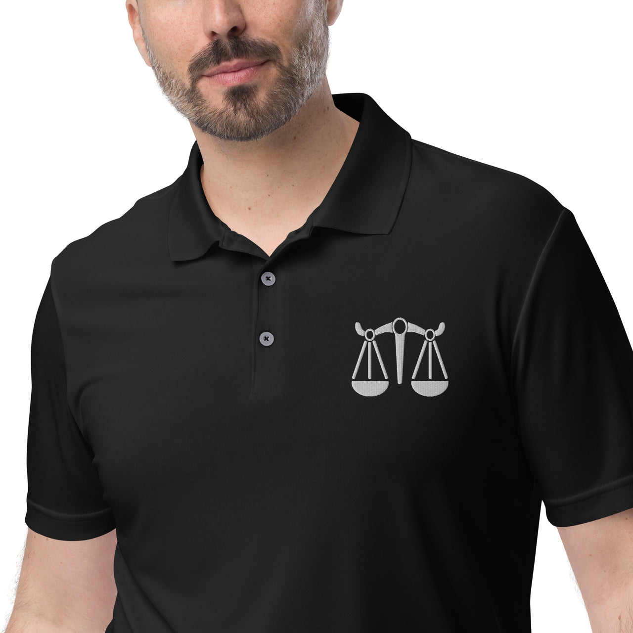 Men's Libra Black Polo Shirt