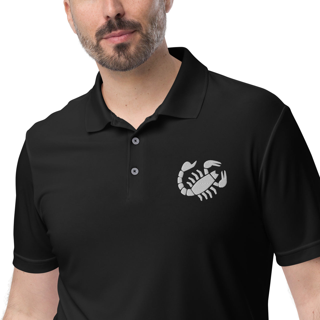 Men's Scorpio Black Polo Shirt