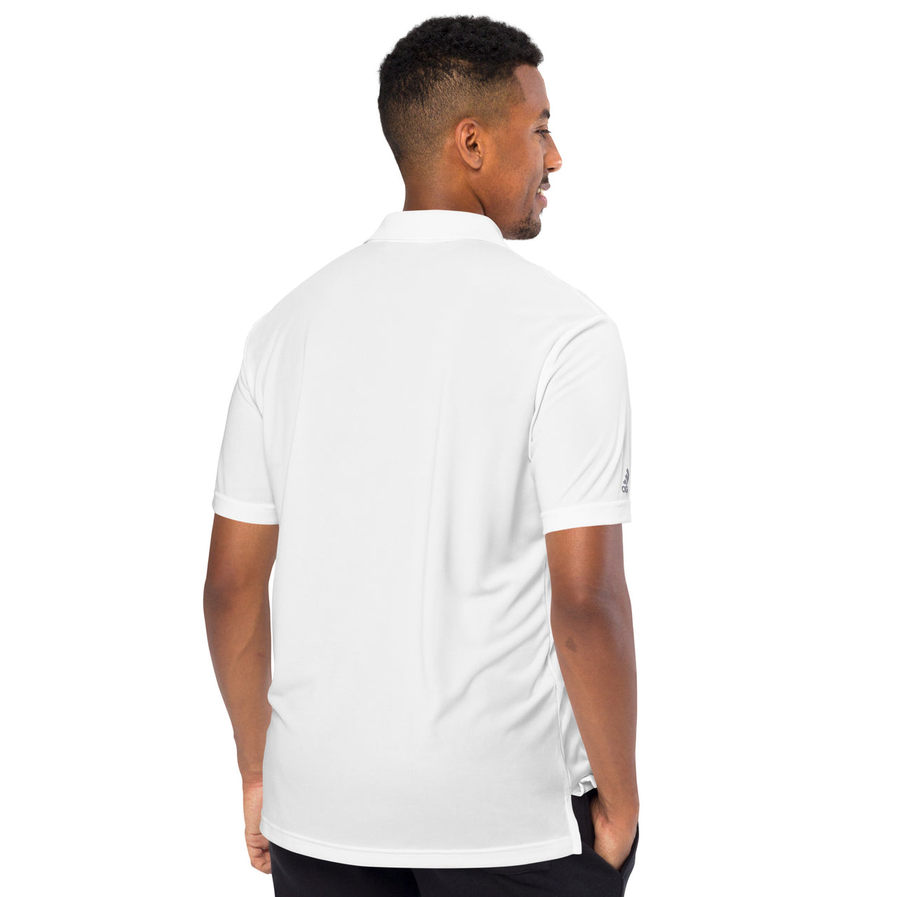 Men's Aquarius White Polo Shirt