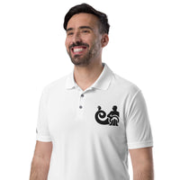 Thumbnail for Men's Aquarius White Polo Shirt