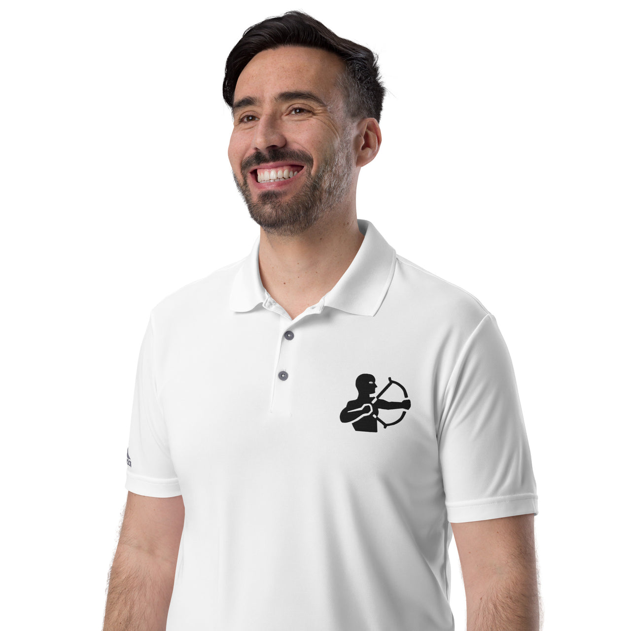 Men's Sagittarius White Polo Shirt