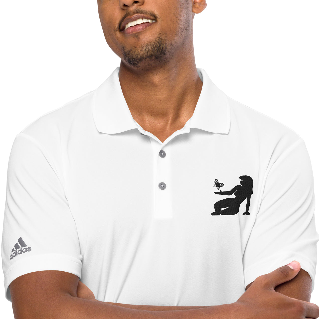 Men's Virgo White Polo Shirt