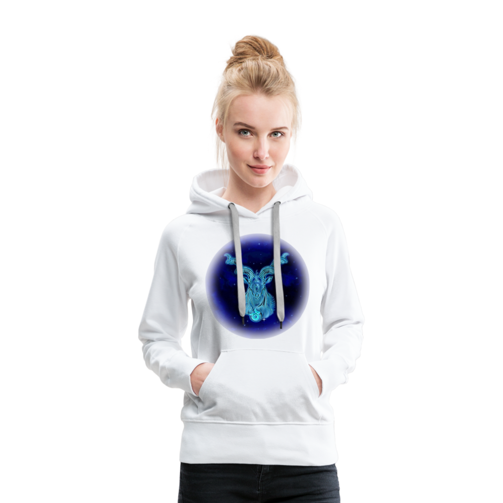 Women’s Premium Capricorn Hoodie - white