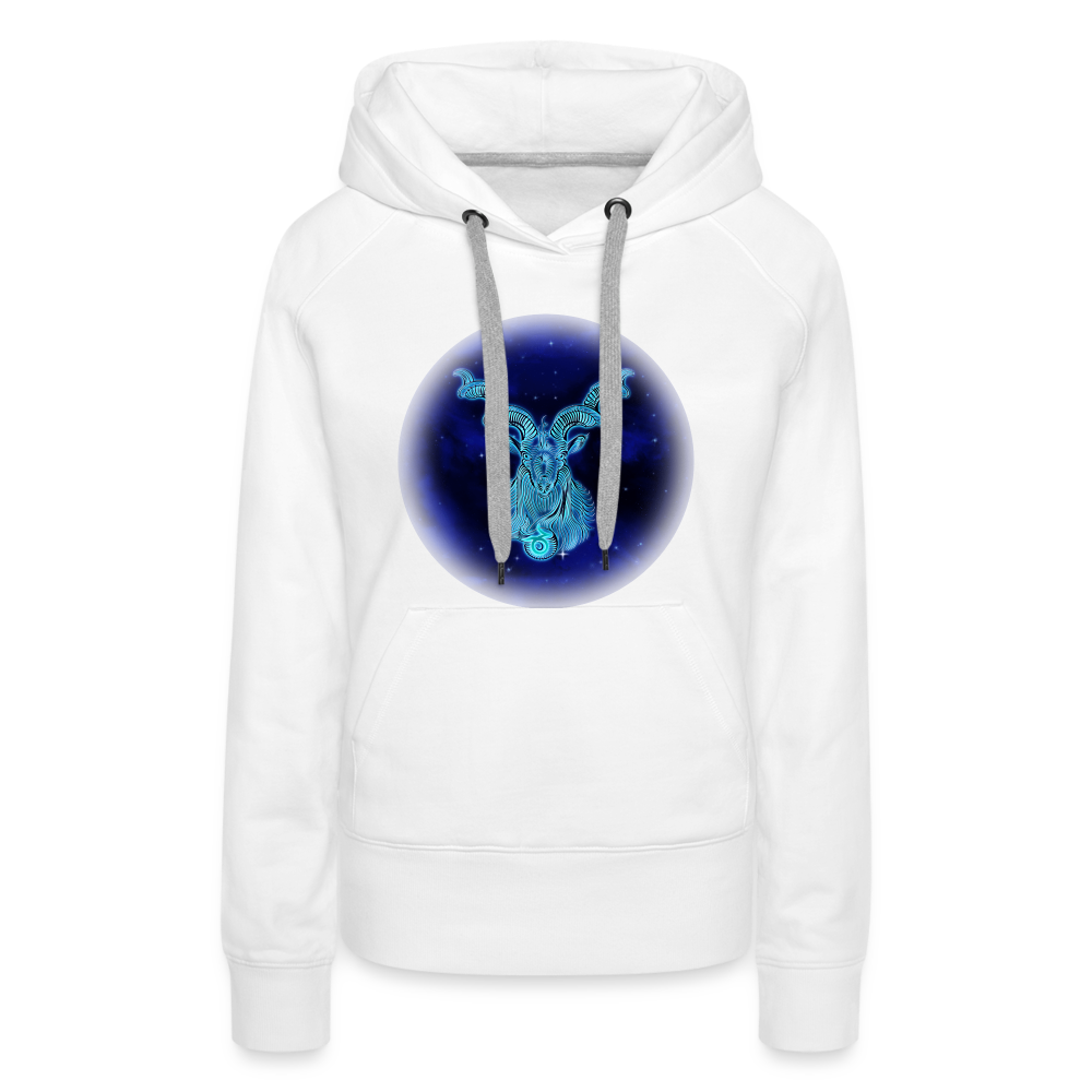 Women’s Premium Capricorn Hoodie - white