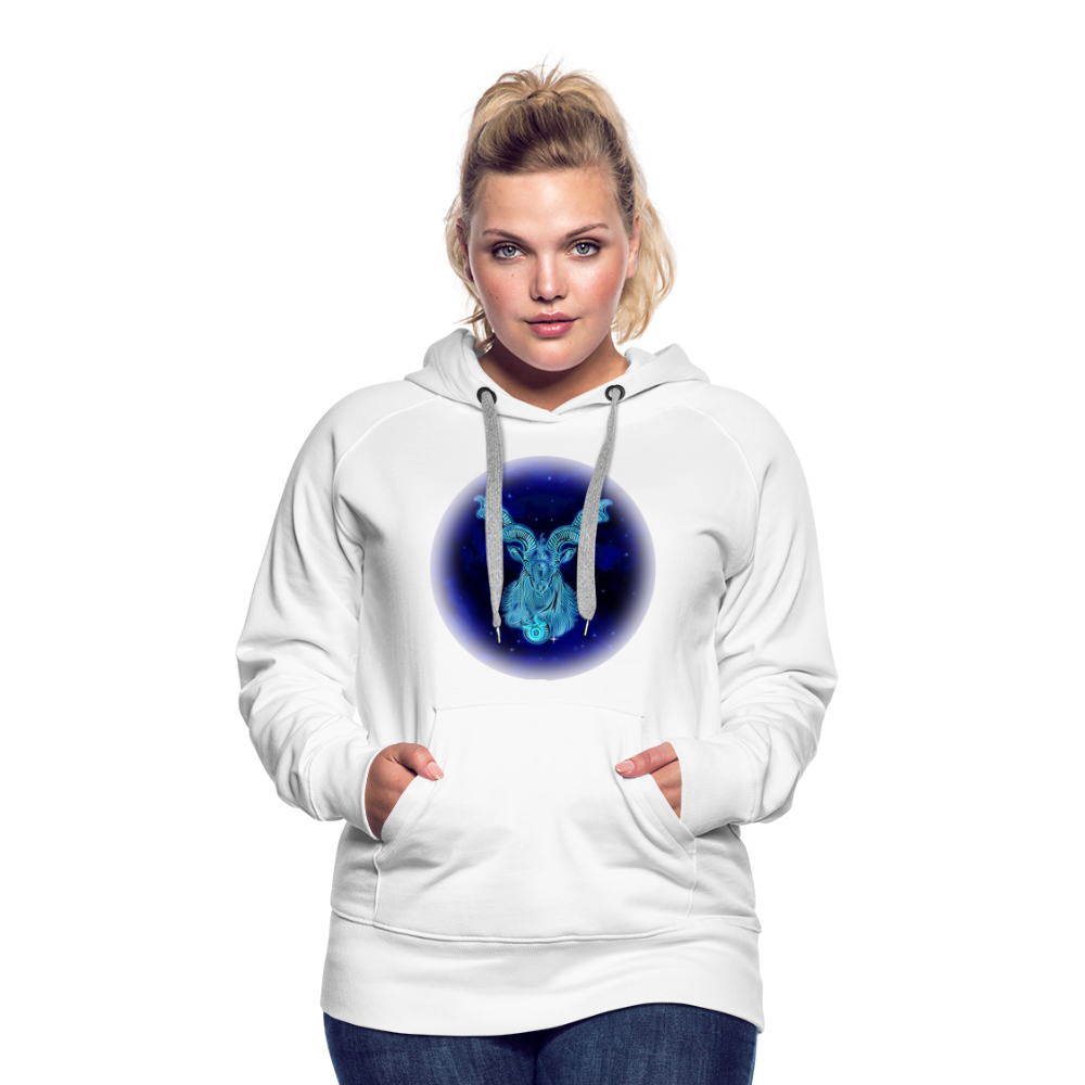 Women’s Premium Capricorn Hoodie - white