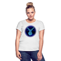 Thumbnail for Women's Relaxed Fit  Capricorn T-Shirt - white