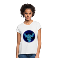 Thumbnail for Women's Relaxed Fit Taurus T-Shirt - white