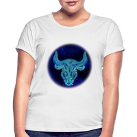 Thumbnail for Women's Relaxed Fit Taurus T-Shirt - white