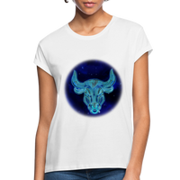 Thumbnail for Women's Relaxed Fit Taurus T-Shirt - white