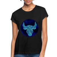 Thumbnail for Women's Relaxed Fit Taurus T-Shirt - black