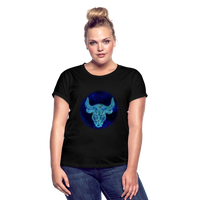 Thumbnail for Women's Relaxed Fit Taurus T-Shirt - black