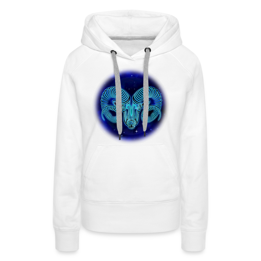 Women’s Premium Aries Hoodie - white