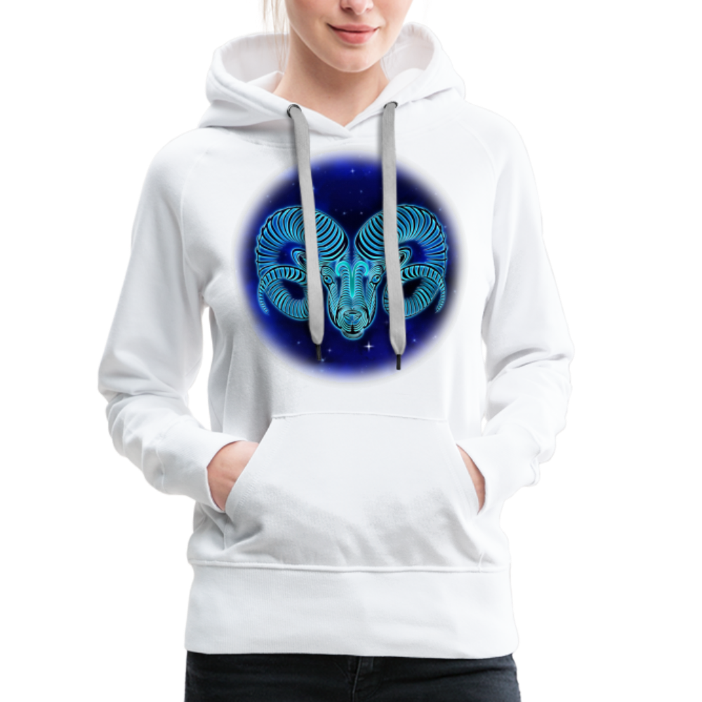 Women’s Premium Aries Hoodie - white