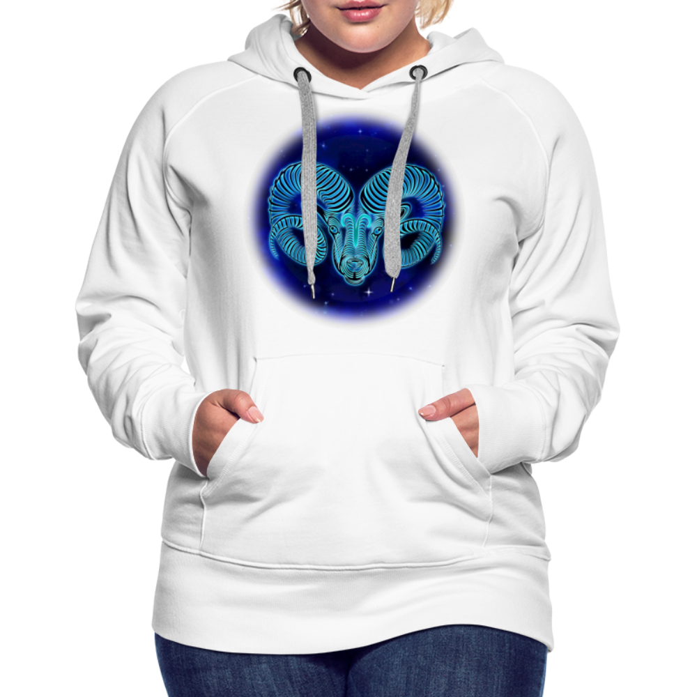 Women’s Premium Aries Hoodie - white