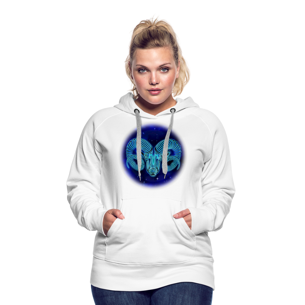 Women’s Premium Aries Hoodie - white