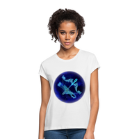 Thumbnail for Women's Relaxed Fit Sagittarius T-Shirt - white