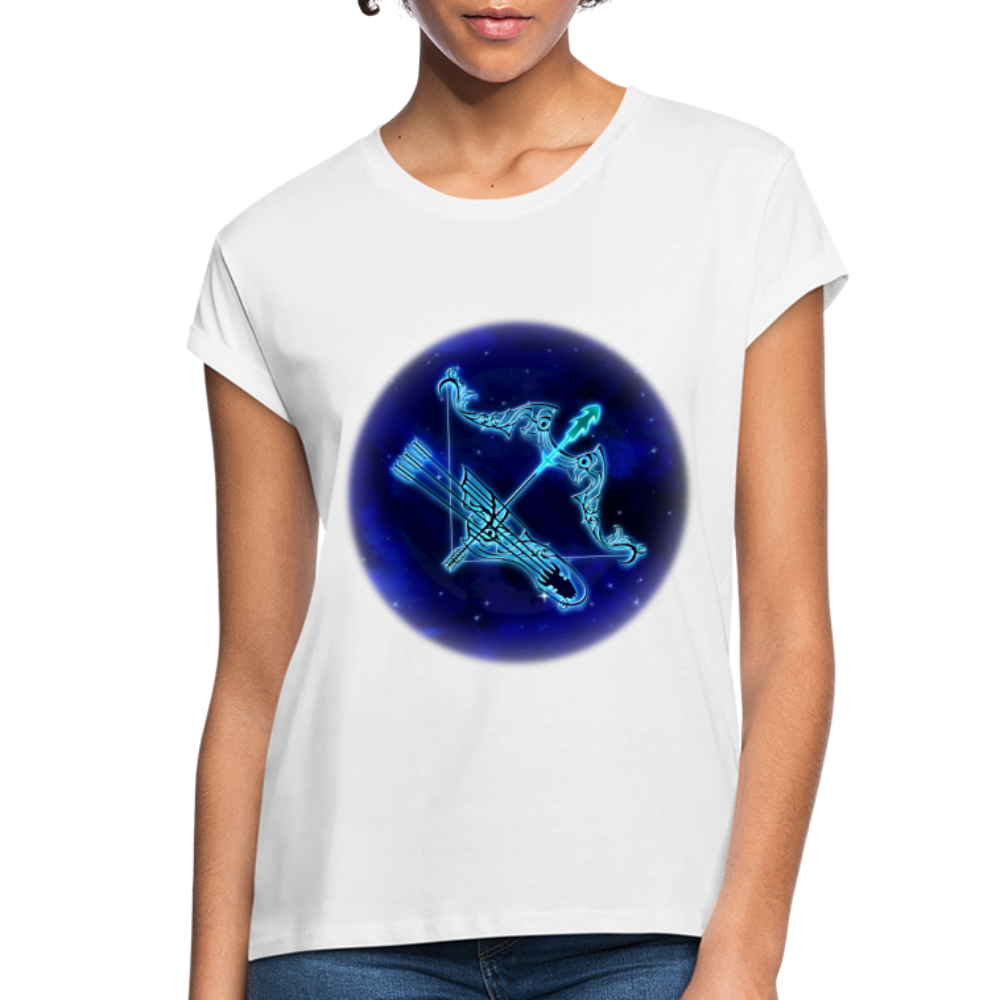 Women's Relaxed Fit Sagittarius T-Shirt - white