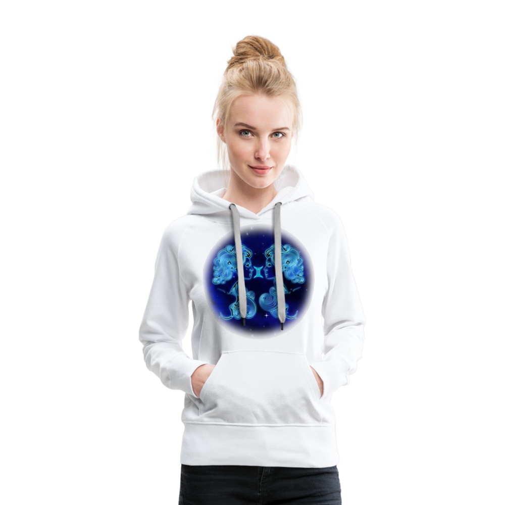 Women’s Premium Gemini Hoodie - white