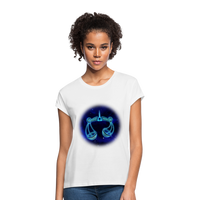 Thumbnail for Women's Relaxed Fit Libra T-Shirt - white