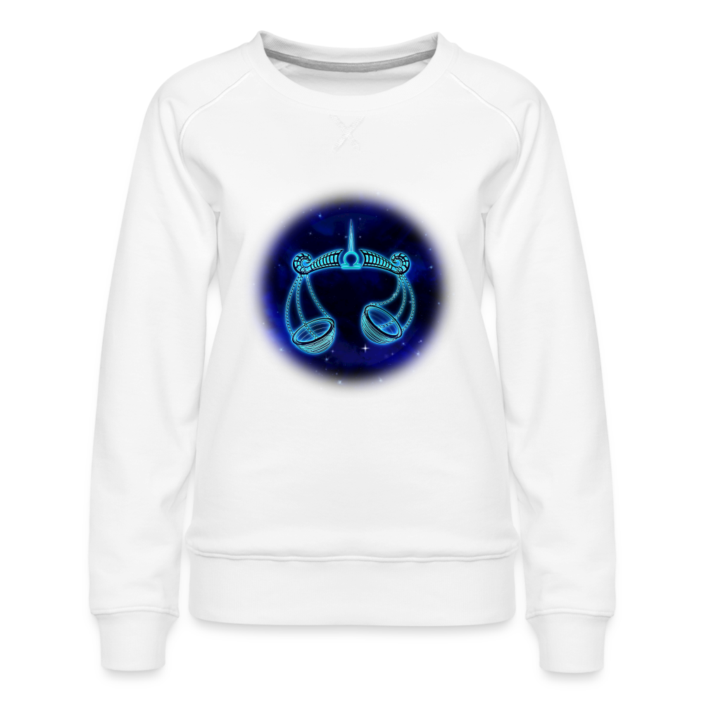 Women’s Premium Libra Sweatshirt - white