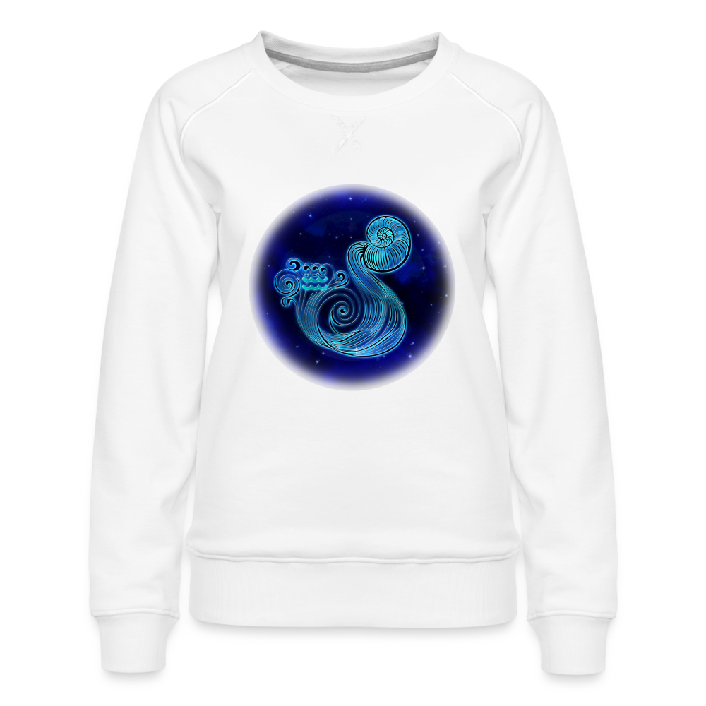 Women’s Premium Aquarius Sweatshirt - white