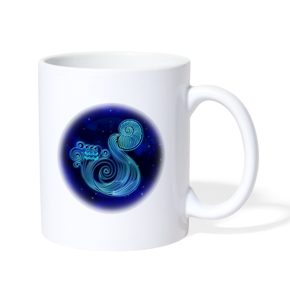 Aquarius Coffee/Tea Mug - white