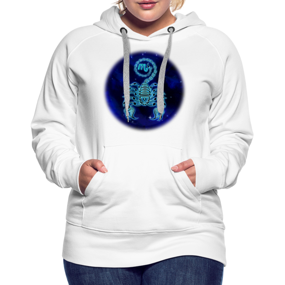 Women’s Premium Scorpio Hoodie - white