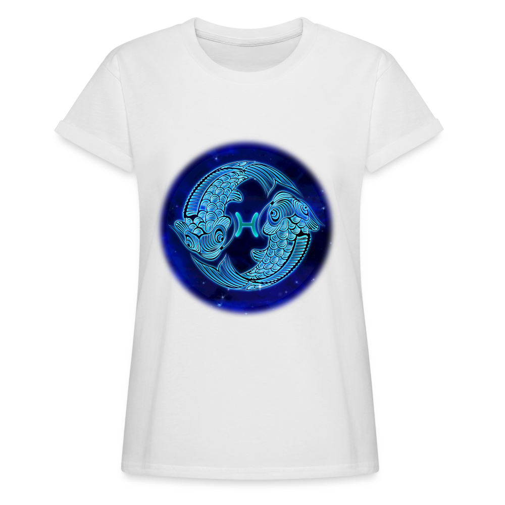 Women's Relaxed Fit Pisces T-Shirt - white