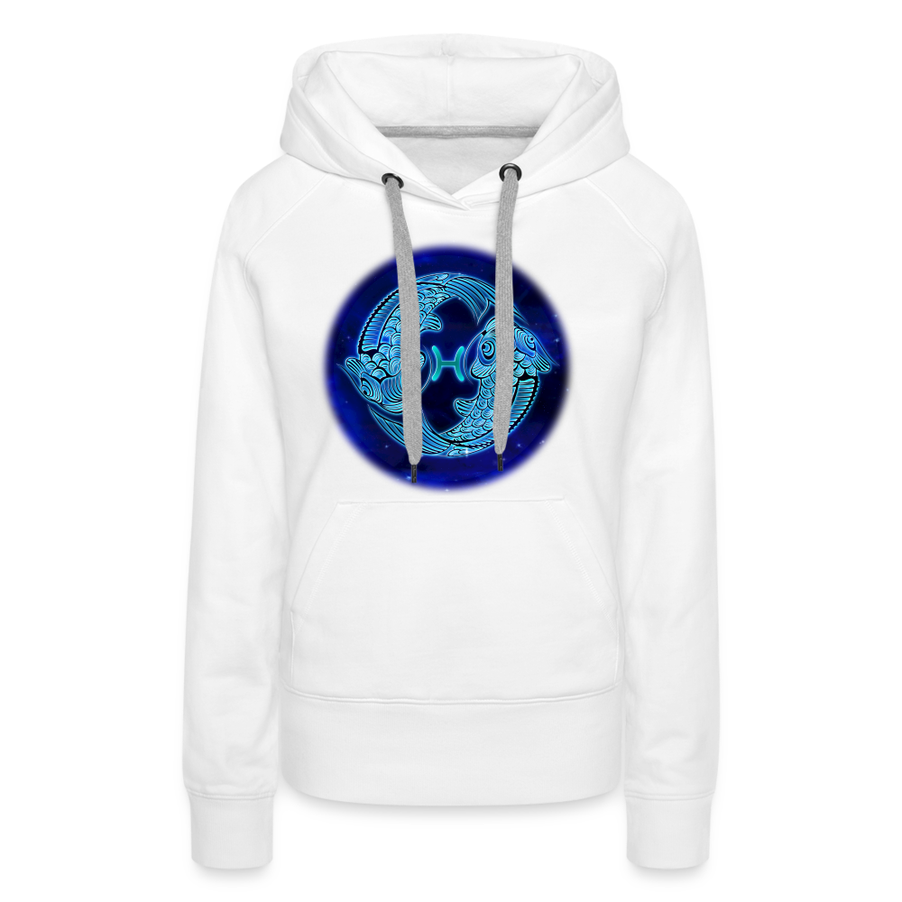 Women’s Premium Pisces Hoodie - white