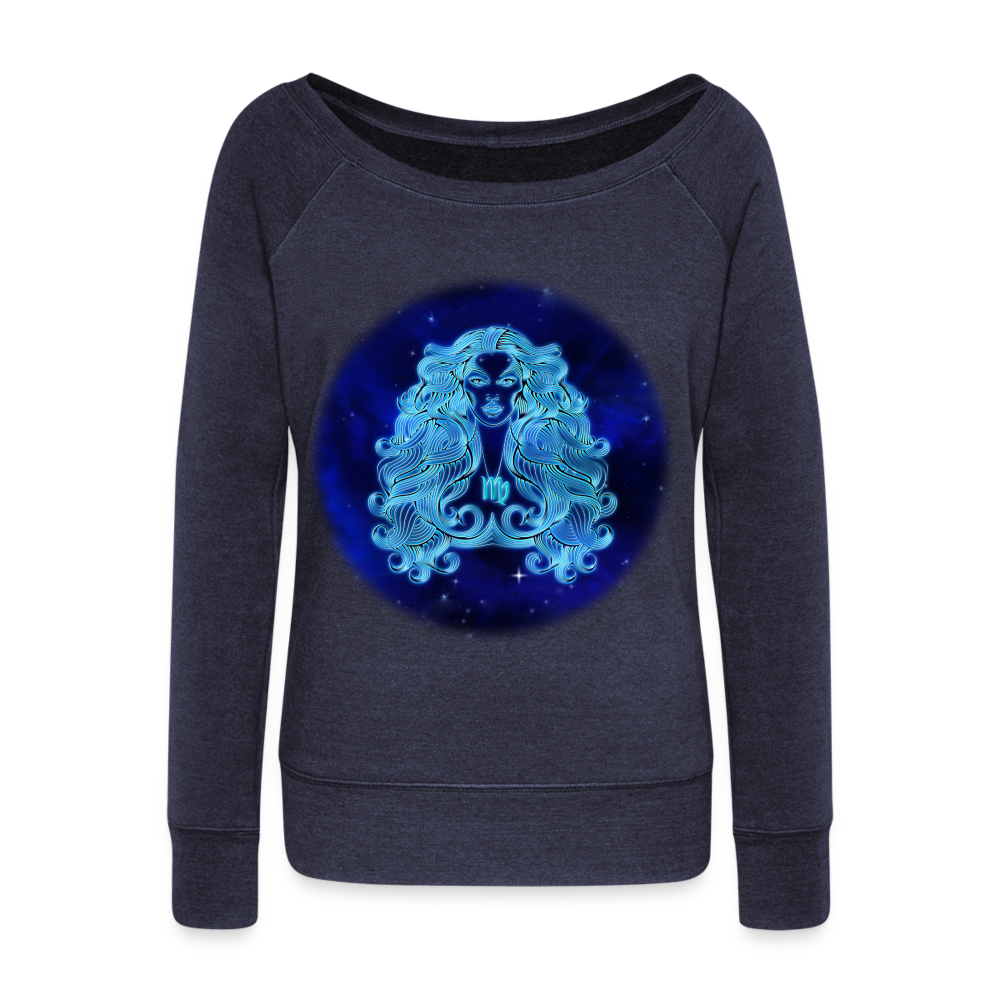 Women's Wideneck Virgo Sweatshirt - melange navy