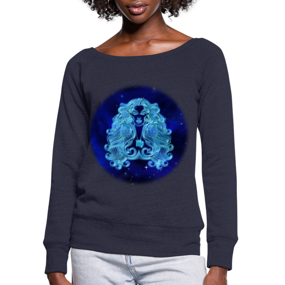 Women's Wideneck Virgo Sweatshirt - melange navy