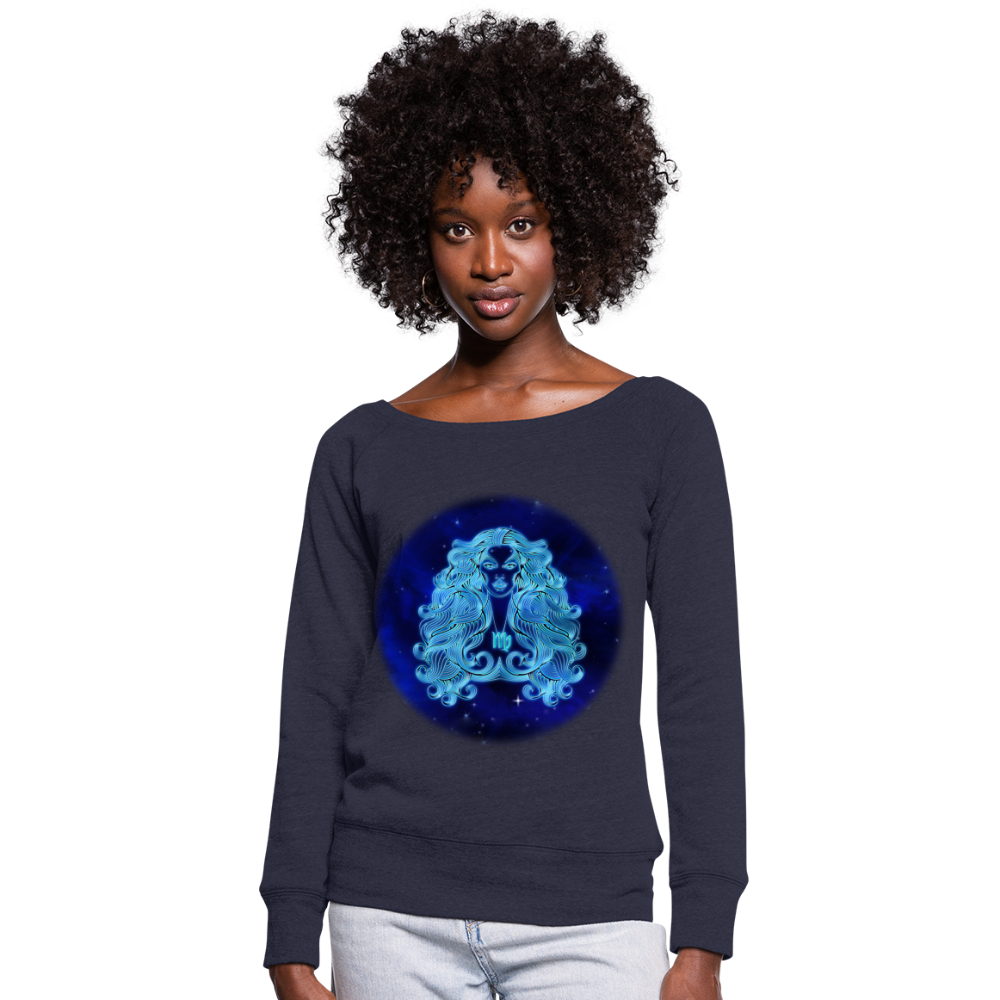 Women's Wideneck Virgo Sweatshirt - melange navy