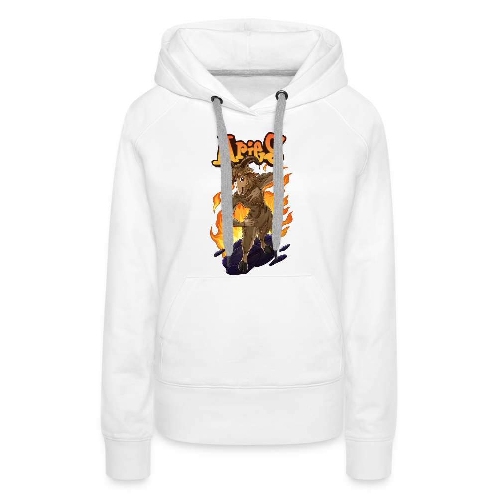 Women’s Aries Narihndrab Premium Hoodie - white