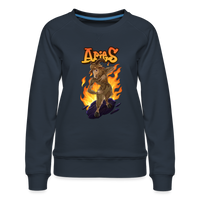 Thumbnail for Women’s Aries Narihndrab Premium Sweatshirt - navy