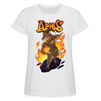 Thumbnail for Women's Aries Narihndrab Relaxed Fit T-Shirt - white