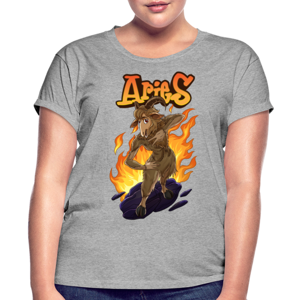 Women's Aries Narihndrab Relaxed Fit T-Shirt - heather gray