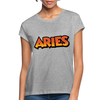 Thumbnail for Women's Aries Oneeighty Relaxed Fit T-Shirt - heather gray