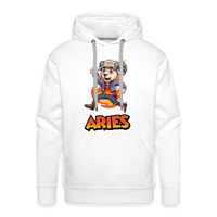 Thumbnail for Men’s Playful Aries Premium Hoodie - white