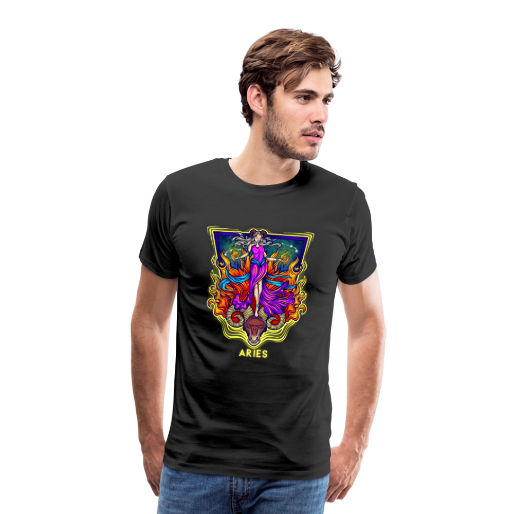 Men's Psychedelic Premium T-Shirt - black