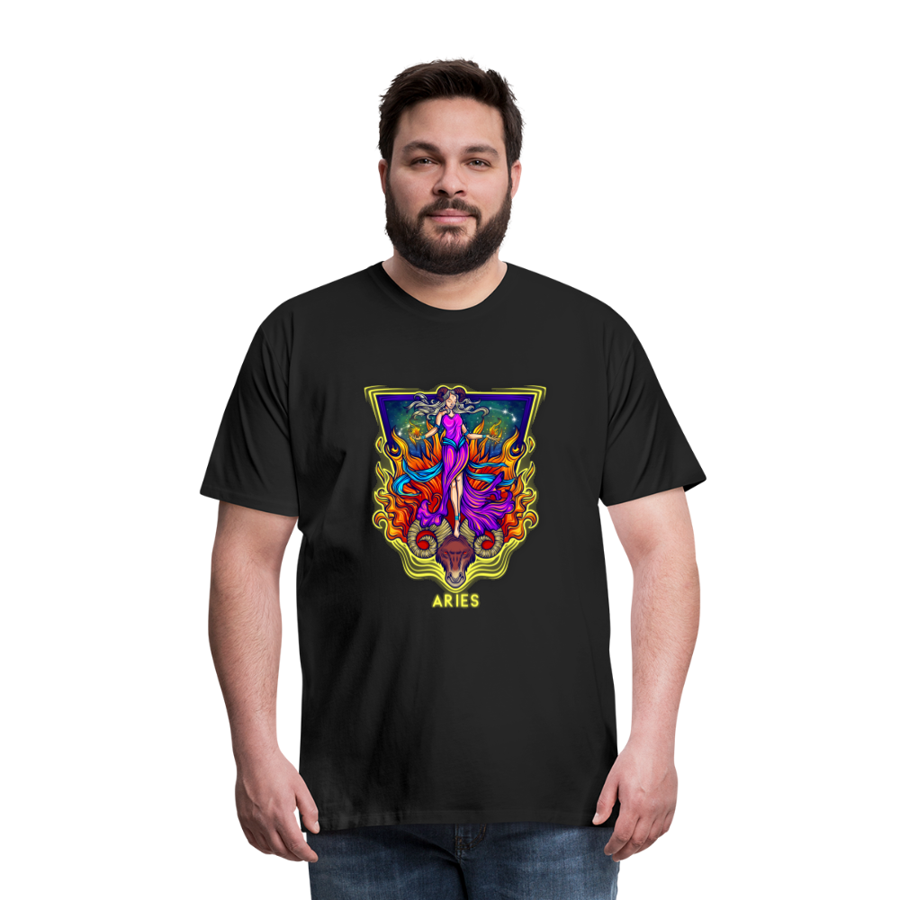 Men's Psychedelic Premium T-Shirt - black