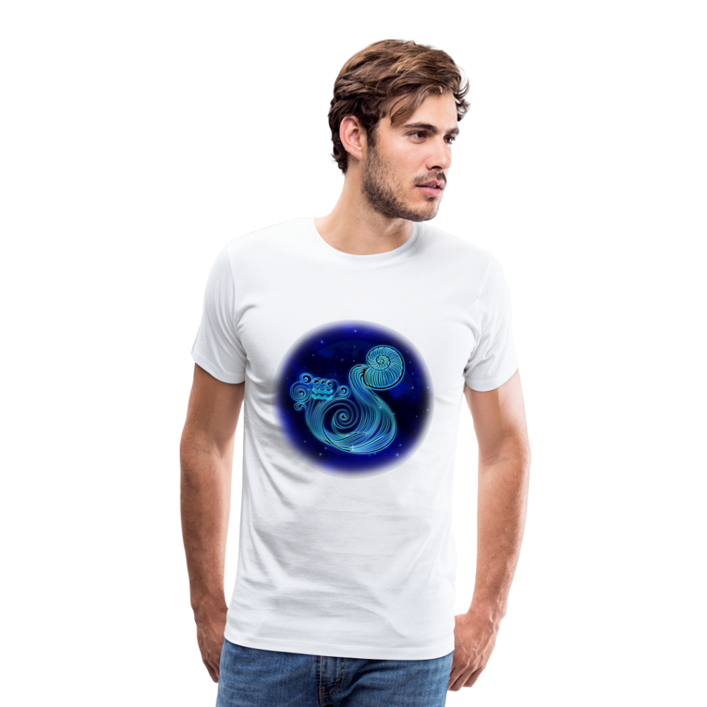 Men's Aquarius Premium T-Shirt - white