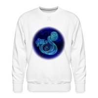 Thumbnail for Men’s Aquarius Premium Sweatshirt - white