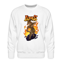 Thumbnail for Men’s Fiery Aries Premium Sweatshirt - white