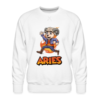 Thumbnail for Men’s Playful Aries Premium Sweatshirt - white