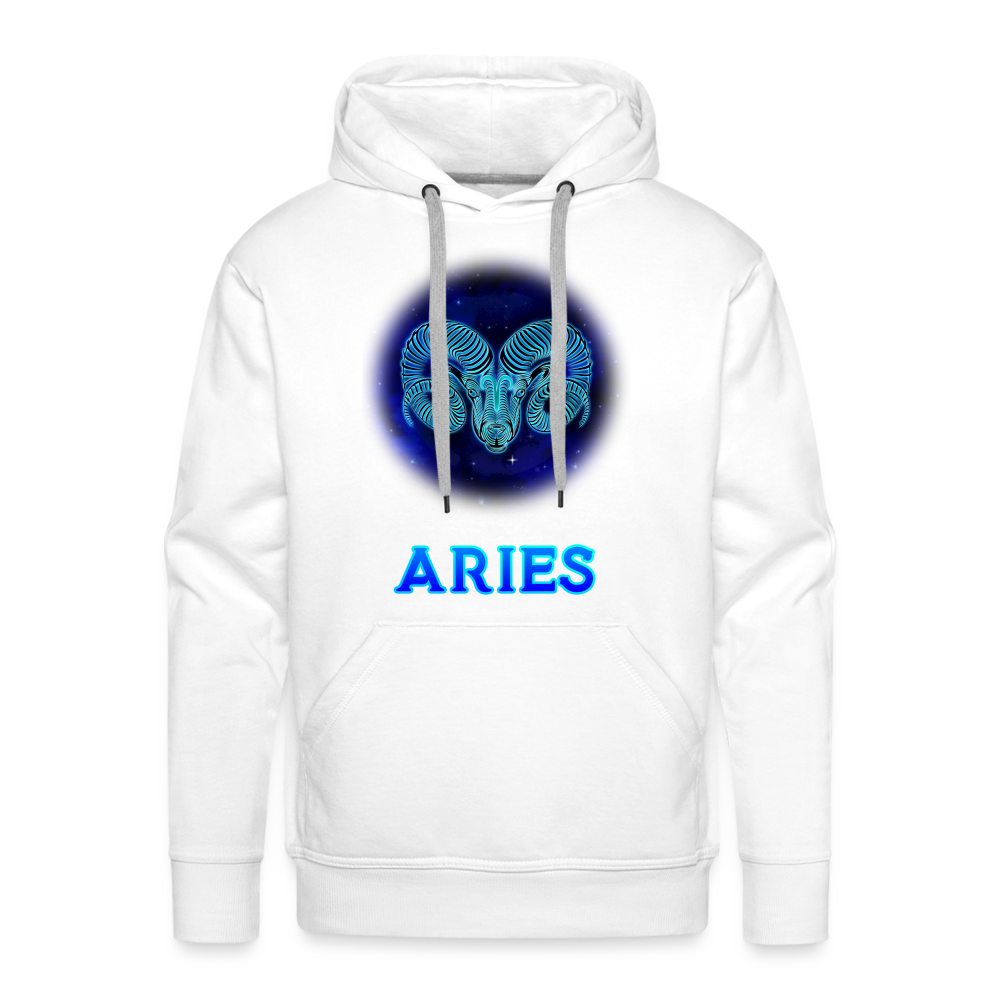 Men’s Aries Premium Hoodie - white