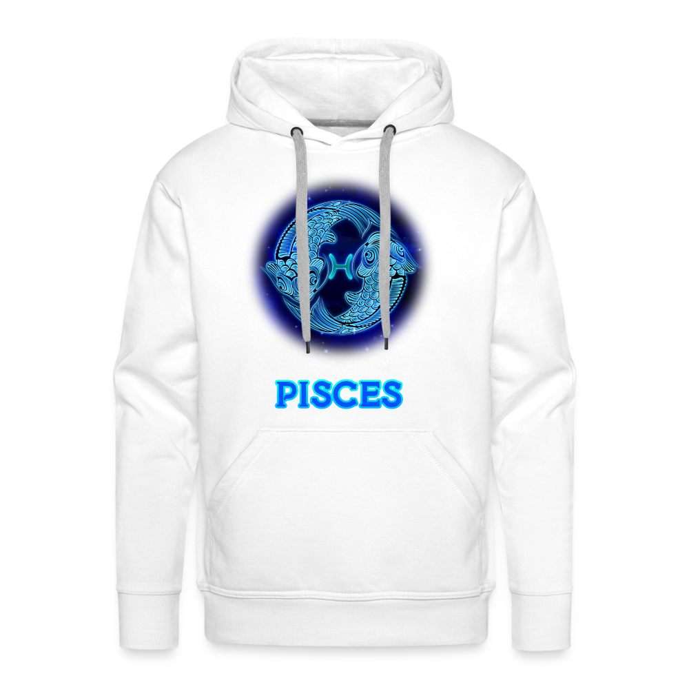 Men’s Pisces Premium Hoodie - white