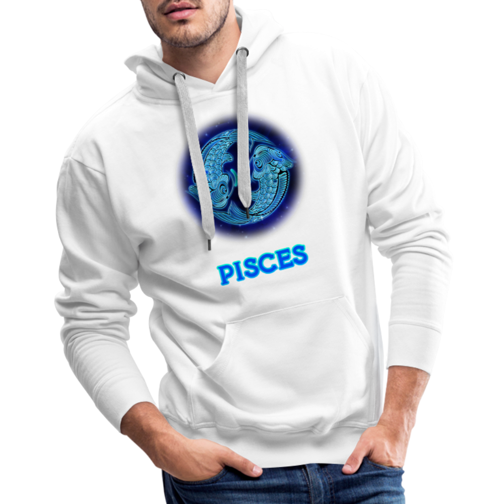 Men’s Pisces Premium Hoodie - white